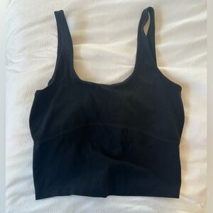 Black aritzia workout tank top